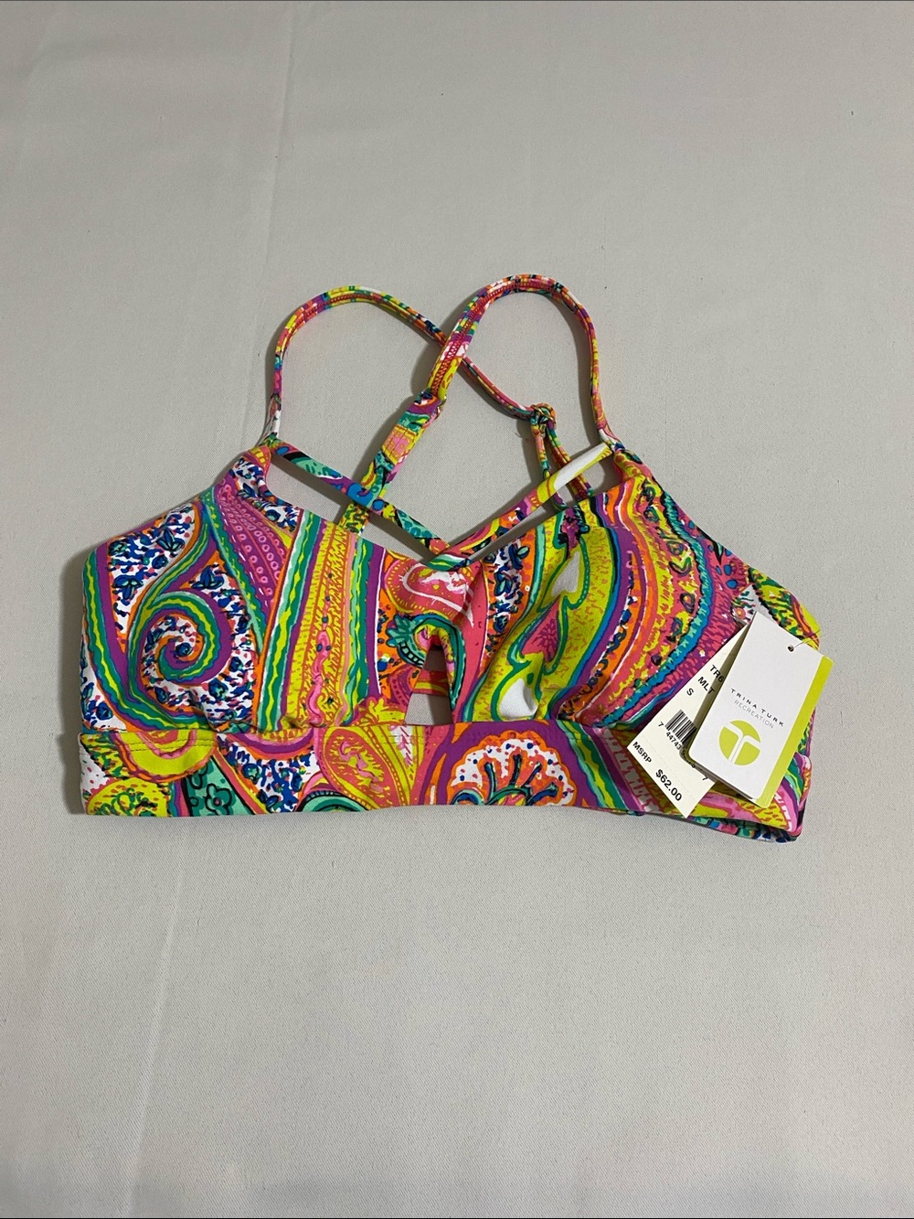 TRINA TURK Recreation Yoga Sports Bra Women's Size S